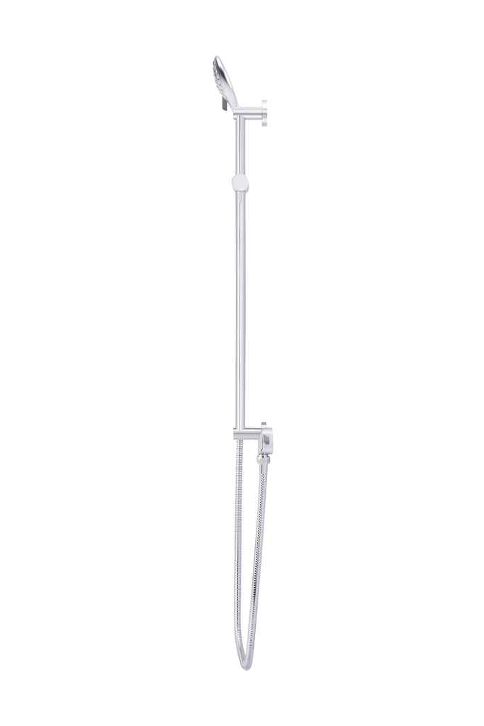 ROUND THREE FUNCTION HAND SHOWER ON RAIL COLUMN