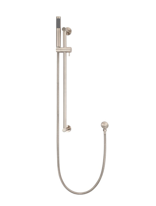 ROUND HAND SHOWER ON RAIL COLUMN