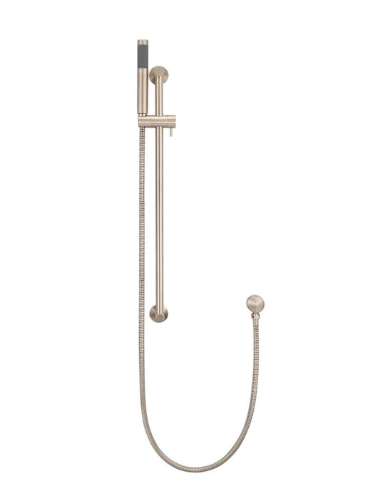 ROUND HAND SHOWER ON RAIL COLUMN