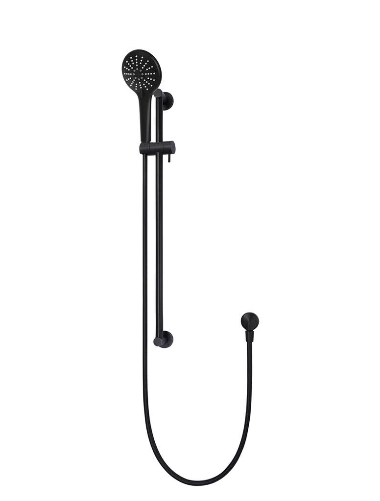 ROUND THREE FUNCTION HAND SHOWER ON RAIL COLUMN