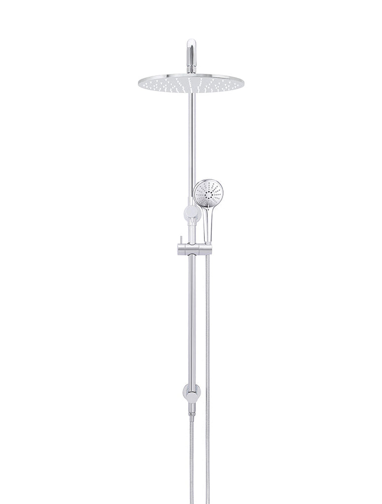 ROUND COMBINATION SHOWER RAIL 300MM ROSE, THREE FUNCTION HAND SHOWER