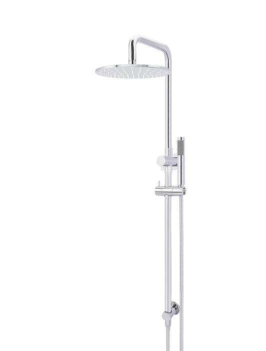 ROUND COMBINATION SHOWER RAIL, 300MM ROSE, SINGLE FUNCTION HAND SHOWER