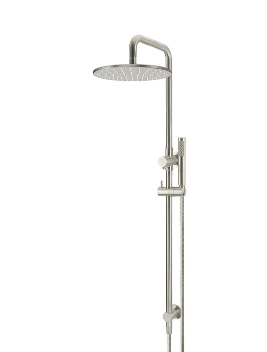 ROUND COMBINATION SHOWER RAIL, 300MM ROSE, SINGLE FUNCTION HAND SHOWER