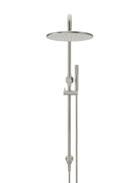 ROUND COMBINATION SHOWER RAIL, 300MM ROSE, SINGLE FUNCTION HAND SHOWER