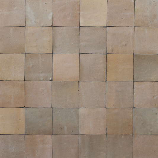 Medina Wheat Moroccan Zellige Square Tile