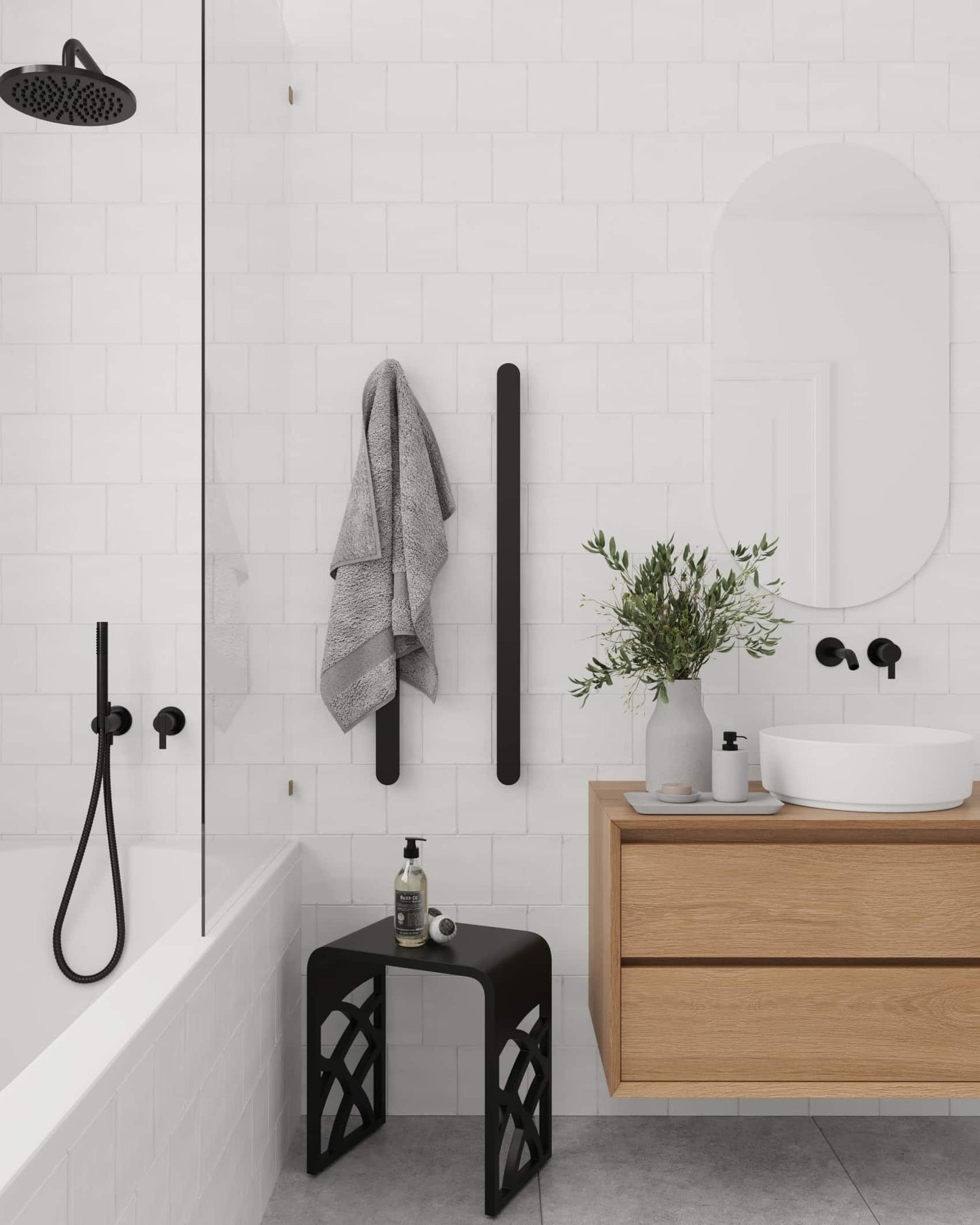Ivy Solid Surface Shower Stool IS4027B