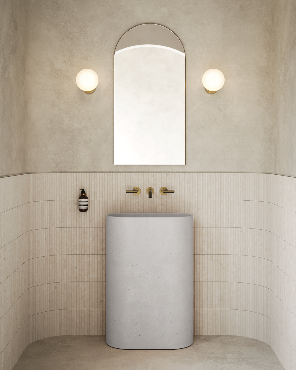 Molli Freestanding Basin (Cloud)
