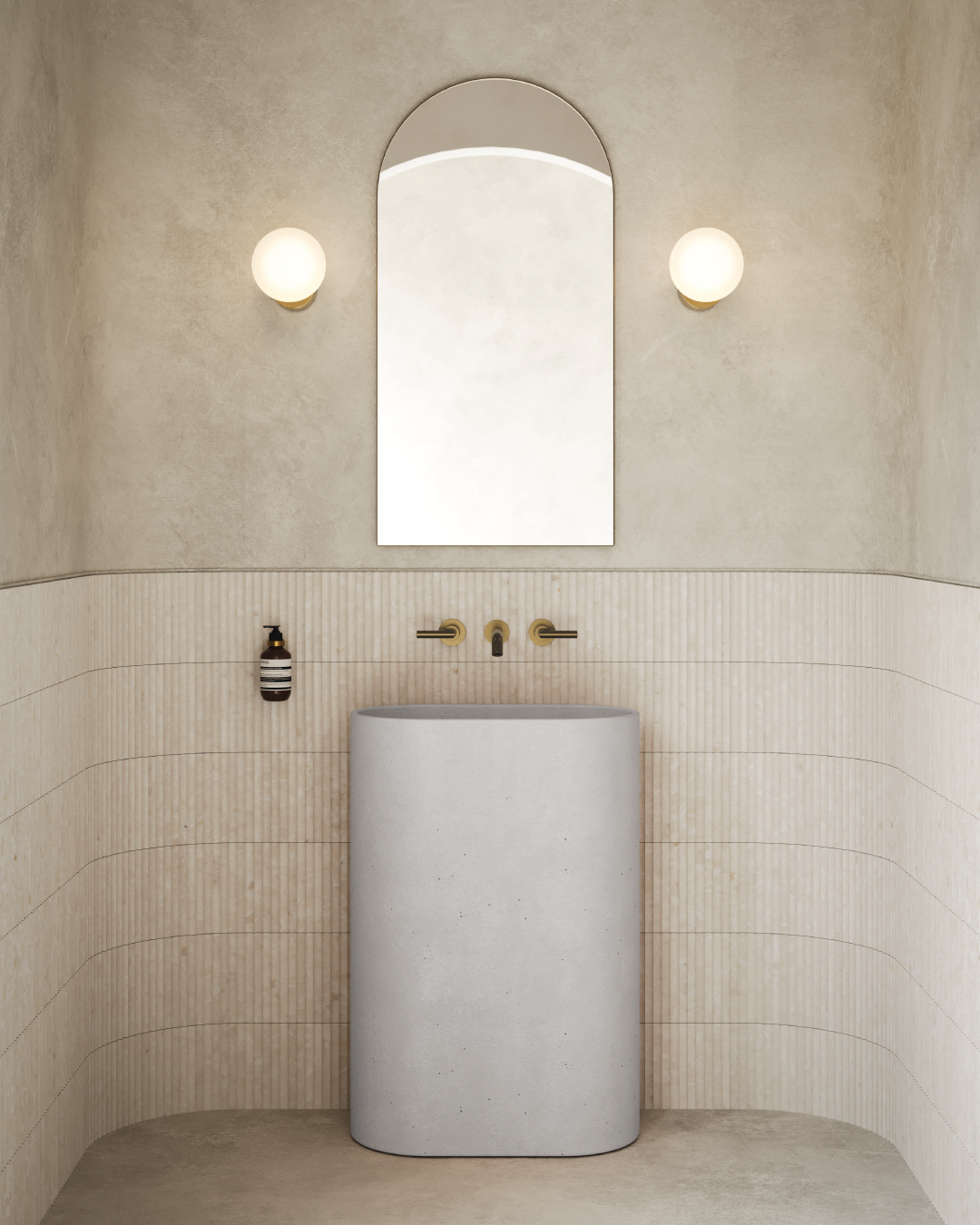 Molli Freestanding Basin (Cloud)