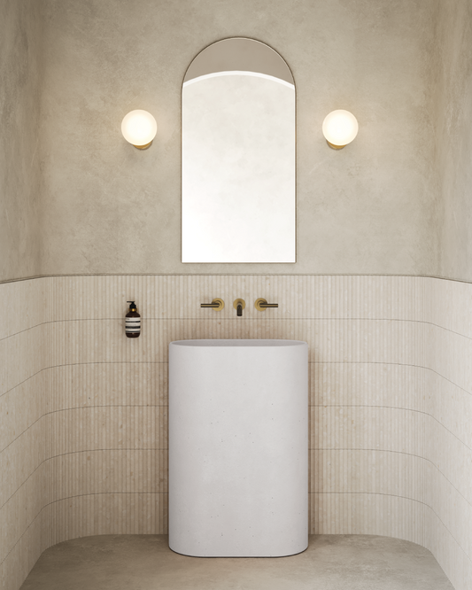 Molli Freestanding Basin (Ivory)
