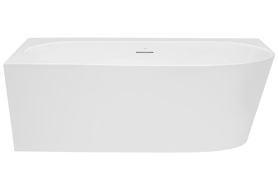 Natalia 1500 Back-To-Corner Freestanding Bath with Integrated Overflow