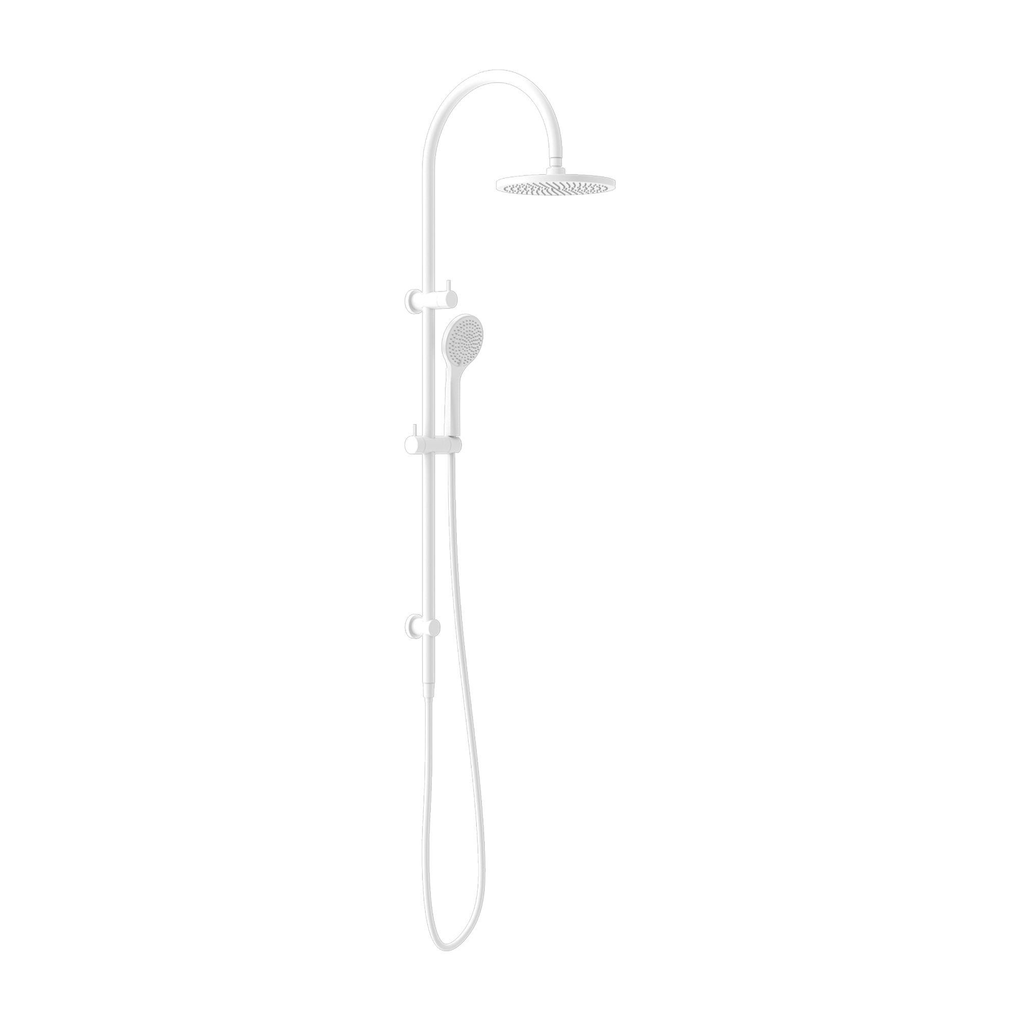 MECCA TWIN SHOWER WITH AIR SHOWER MATTE WHITE