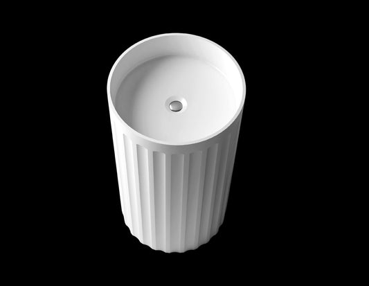 Norma-Jeane VXA21-450 CUT OUT Freestanding Stone Basin