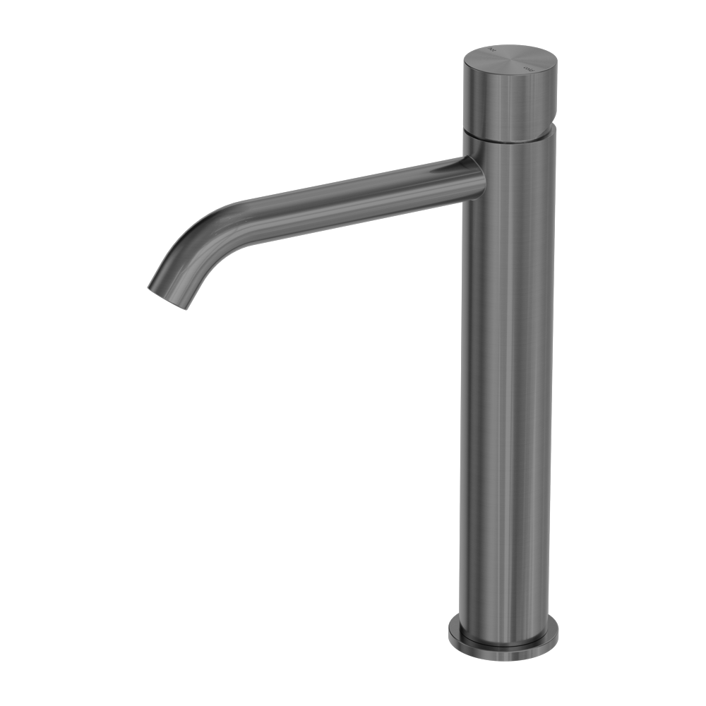 ZEN SS316L TALL BASIN MIXER HANDLESS GRAPHITE