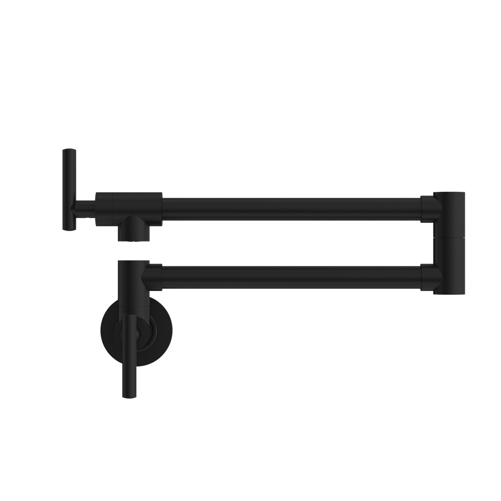Zen 316L Stainless Steel Pot Filler Pb (NR162203PB) PVD Black — Chrome & Stainless