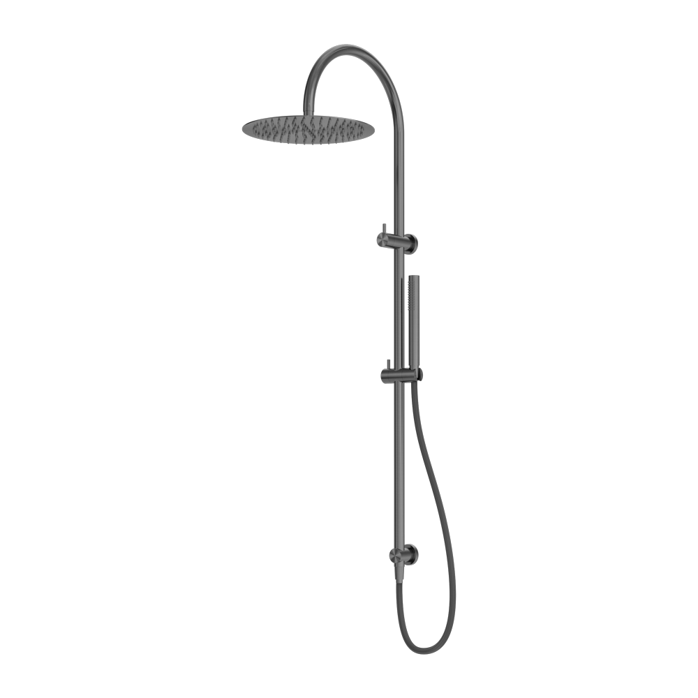 ZEN SS316L TWIN SHOWER WITH OUTDOOR SHOWER HOSE GRAPHITE (NR162205C01GR) GRAPHITE