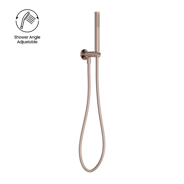 ZEN SS316L SHOWER ON BRACKET BRUSHED BRONZE
