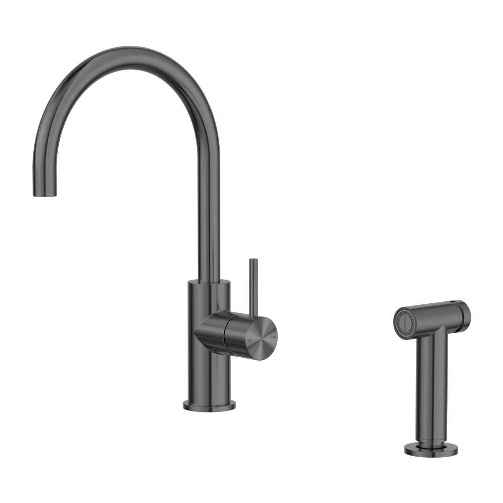 ZEN SS316L KITCHEN MIXER WITH HAND SPRAY GRAPHITE