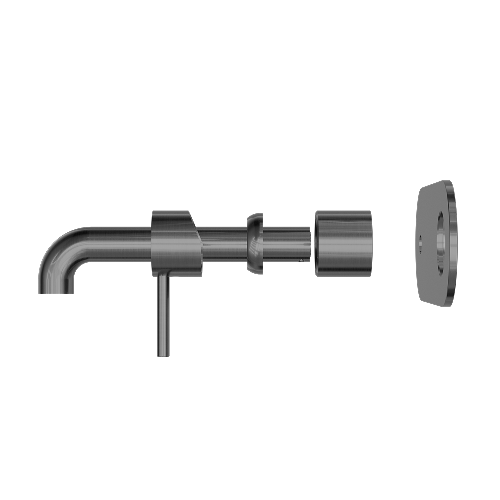 ZEN SS316L WALL BASIN/BATH MIXER 185/230MM SPOUT TRIM KITS ONLY GRAPHITE