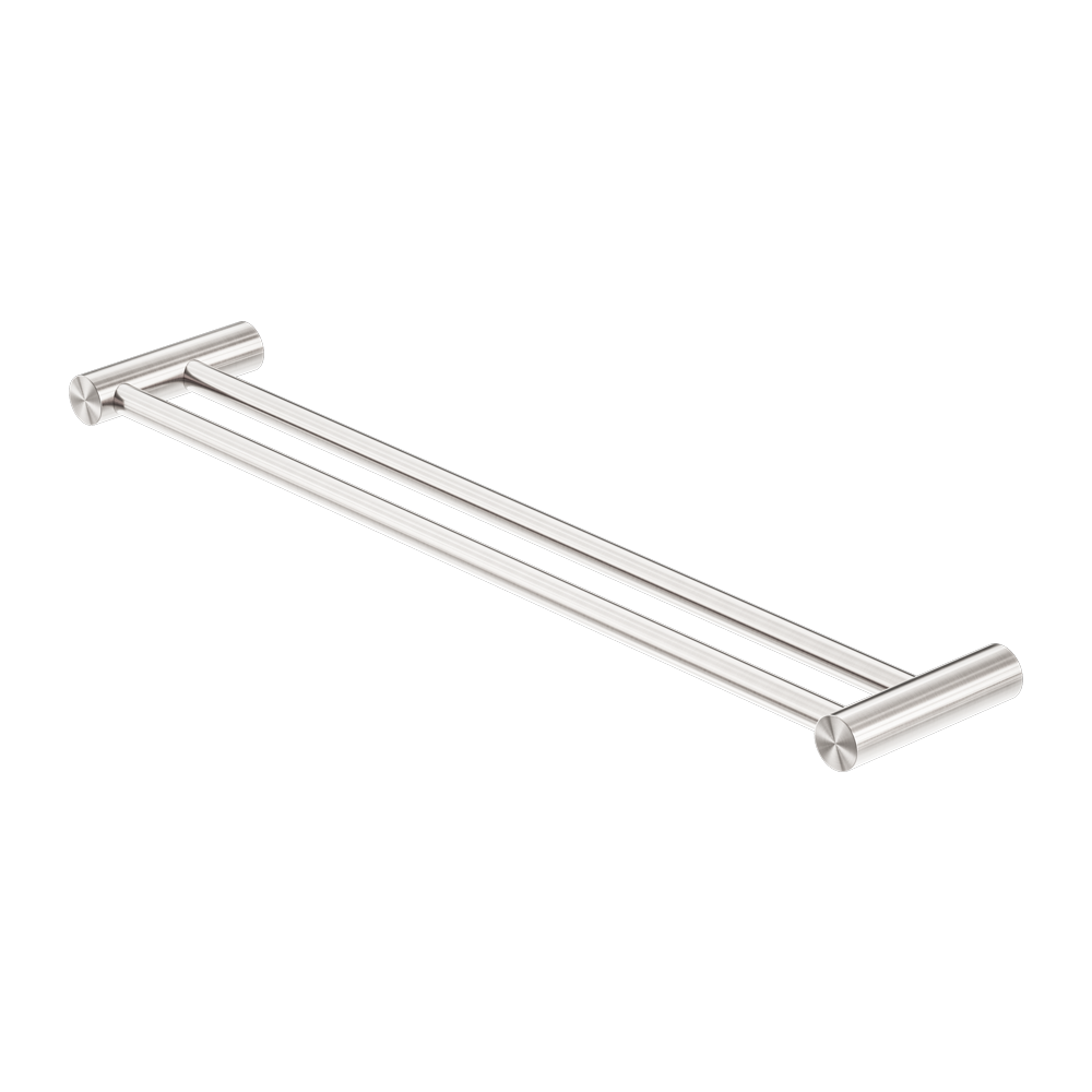 ZEN SS316L DOUBLE TOWEL RAIL 600/800MM BRUSHED NICKEL