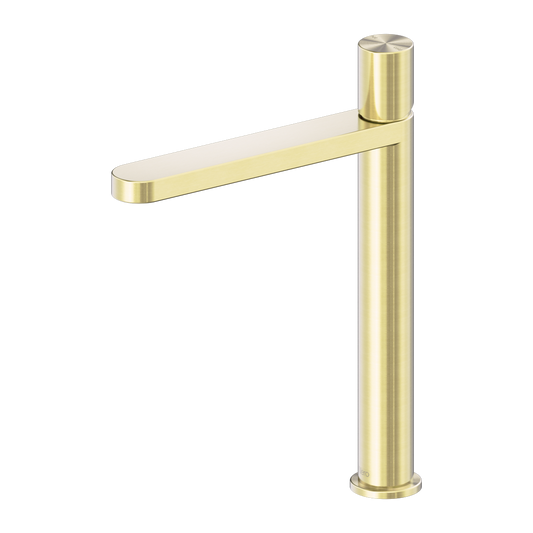 PURE SS316L TALL BASIN MIXER BRUSHED GOLD
