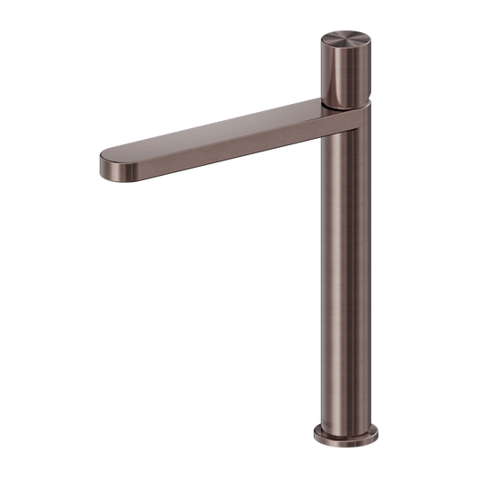 PURE SS316L TALL BASIN MIXER BRUSHED BRONZE