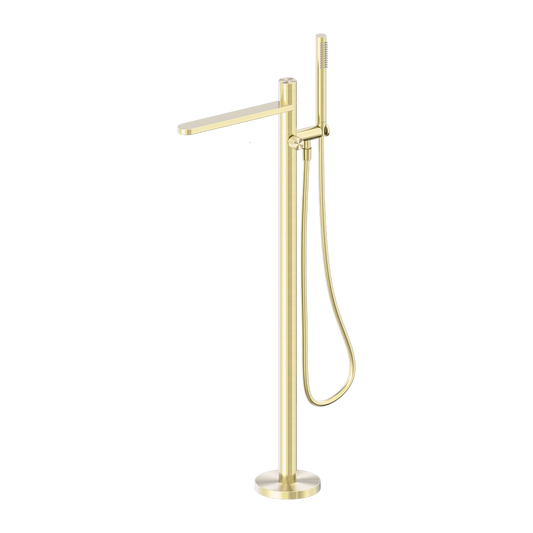 PURE SS316L PROGRESSIVE FREESTANDING BATH MIXER BRUSHED GOLD