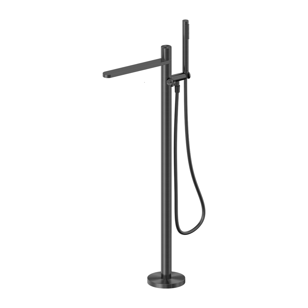 PURE SS316L PROGRESSIVE FREESTANDING BATH MIXER GRAPHITE
