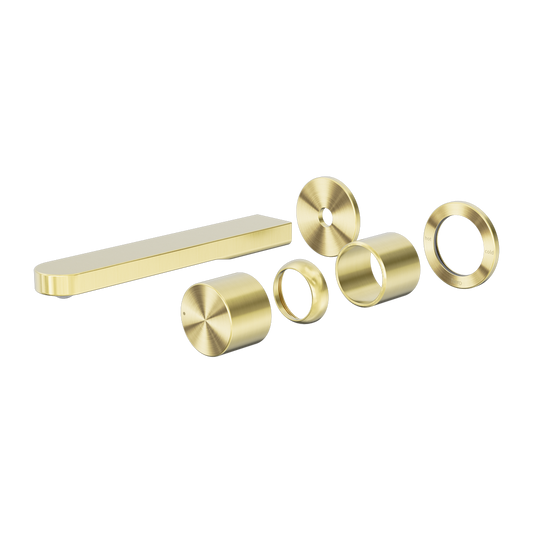 PURE SS316L PROGRESSIVE WALL BASIN/BATH MIXER SEPARATE BACK PLATE TRIM KITS ONLY BRUSHED GOLD