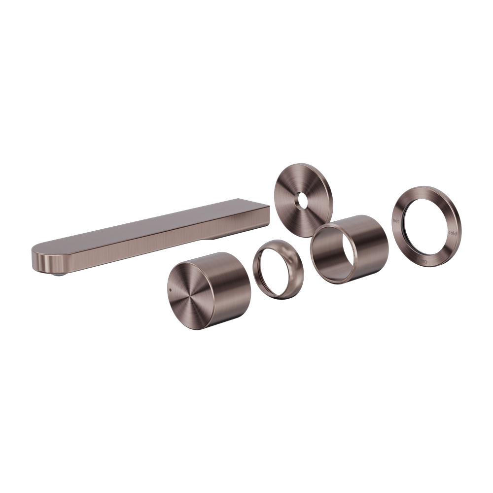 PURE SS316L PROGRESSIVE WALL BASIN/BATH MIXER SEPARATE BACK PLATE TRIM KITS ONLY BRUSHED BRONZE