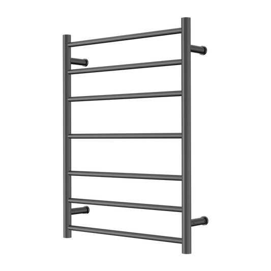 MECCA 240V 7 BAR HEATED TOWEL LADDER GUN METAL