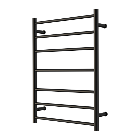 MECCA 240V 7 BAR HEATED TOWEL LADDER MATTE BLACK