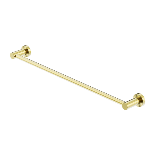 MECCA SINGLE TOWEL RAIL 600/800MM BRUSHED GOLD