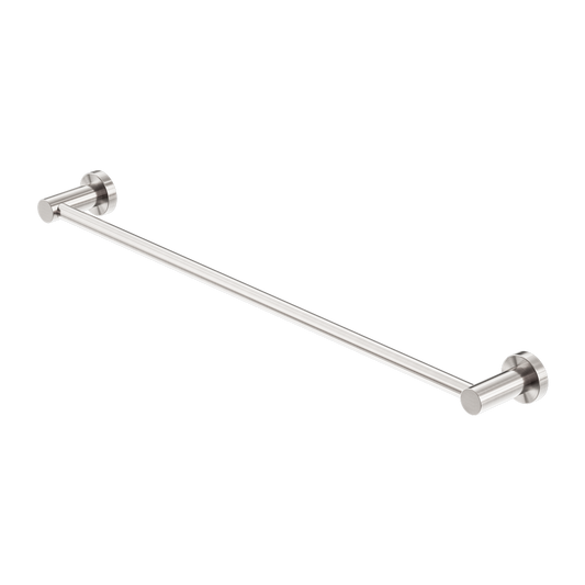MECCA SINGLE TOWEL RAIL 600/800MM BRUSHED NICKEL
