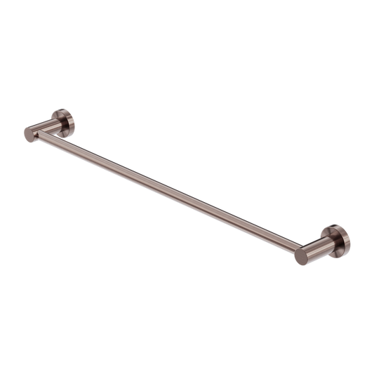 MECCA SINGLE TOWEL RAIL 600/800MM BRUSHED BRONZE