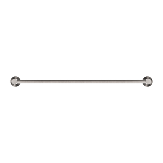 MECCA DOUBLE TOWEL RAIL 600/800MM BRUSHED NICKEL