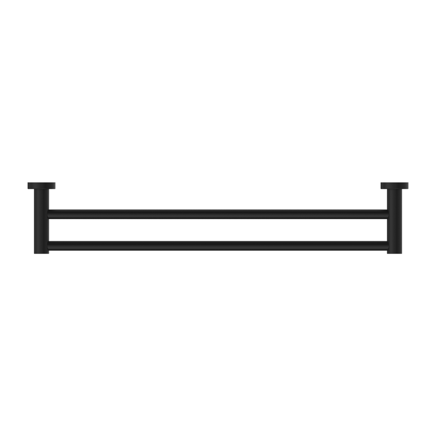 MECCA DOUBLE TOWEL RAIL 600/800MM MATTE BLACK