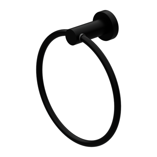 MECCA HAND TOWEL RING MATTE BLACK
