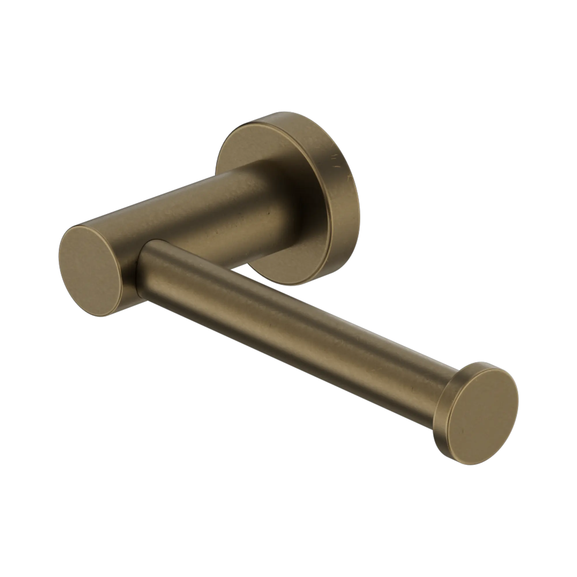 Mecca Toilet Roll Holder Tumbled Antique Brass