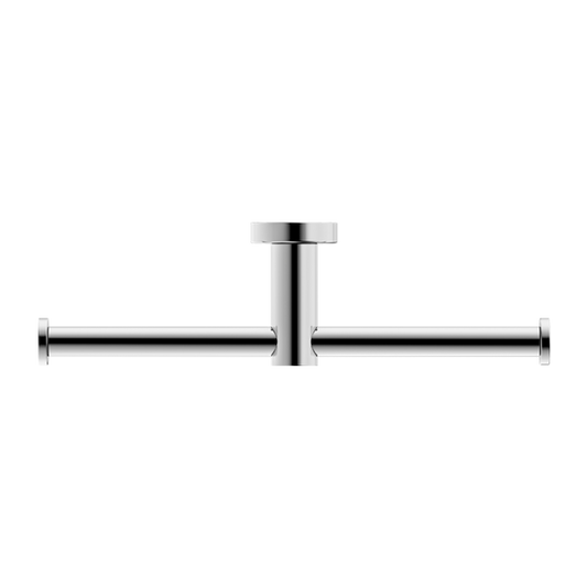 MECCA DOUBLE TOILET ROLL HOLDER CHROME