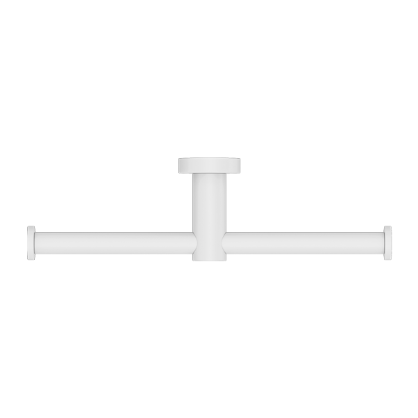 MECCA DOUBLE TOILET ROLL HOLDER MATTE WHITE