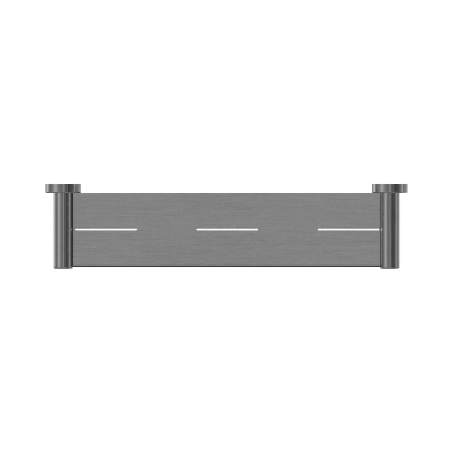 MECCA METAL SHOWER SHELF GUN METAL