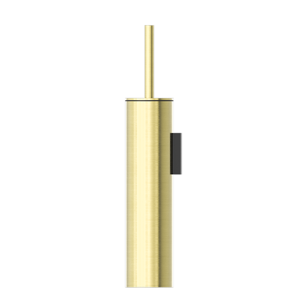 Mecca Toilet Brush Holder Brushed Gold — Gold & Brass, Toilet Roll & Brush Holders