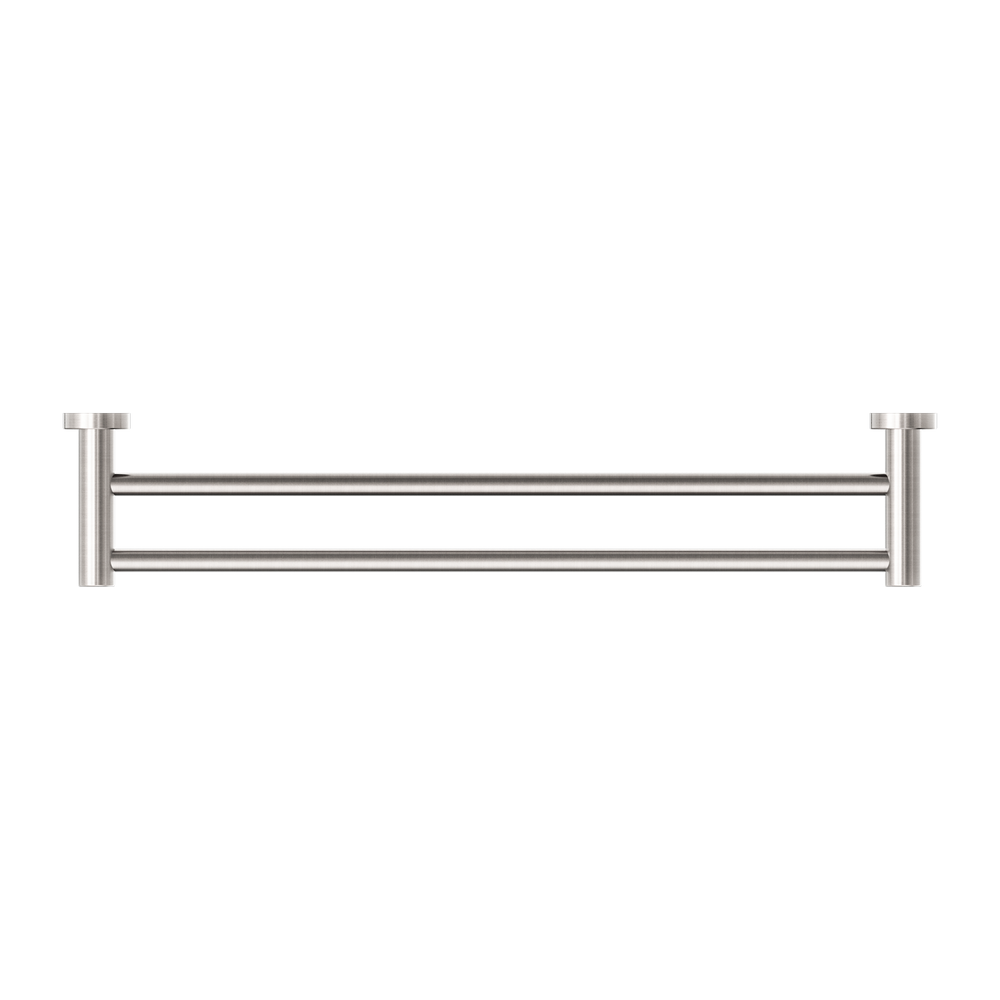 Dolce II Double Towel Rail 600/800MM Brushed Nickel