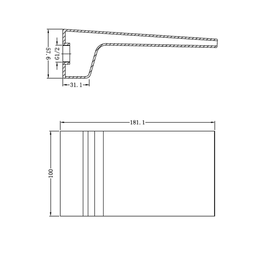 ASTRA BATH SPOUT CH (NR203CH) CHROME