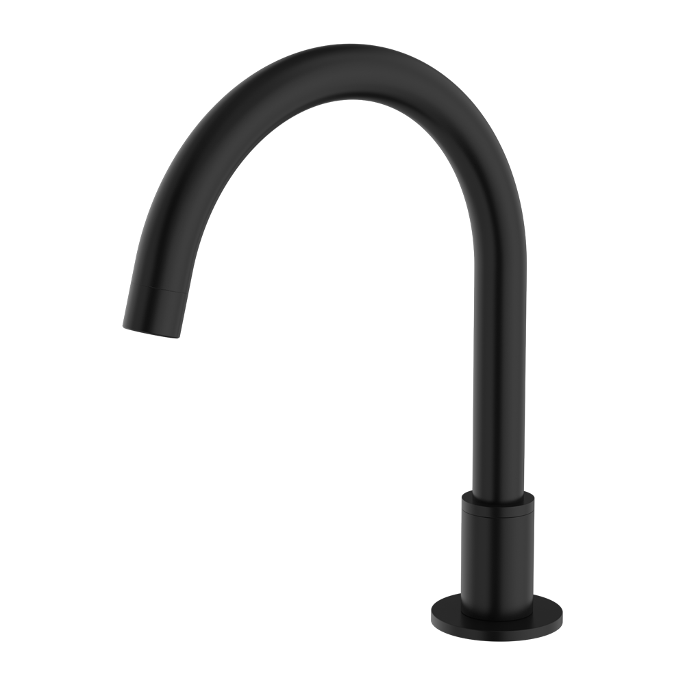 KARA HOB MOUNT BATH SPOUT ONLY G1/2 FEMALE INLET MATTE BLACK