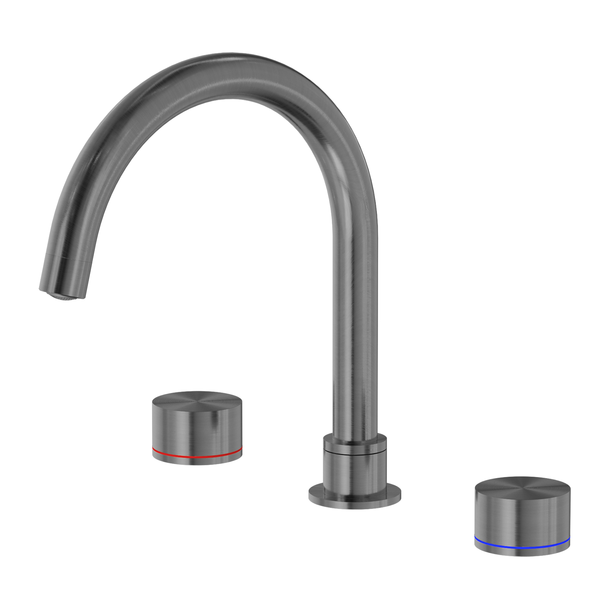 KARA BATH SET GUN METAL GREY