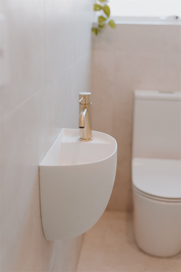 MECCA BASIN MIXER BRUSHED GOLD