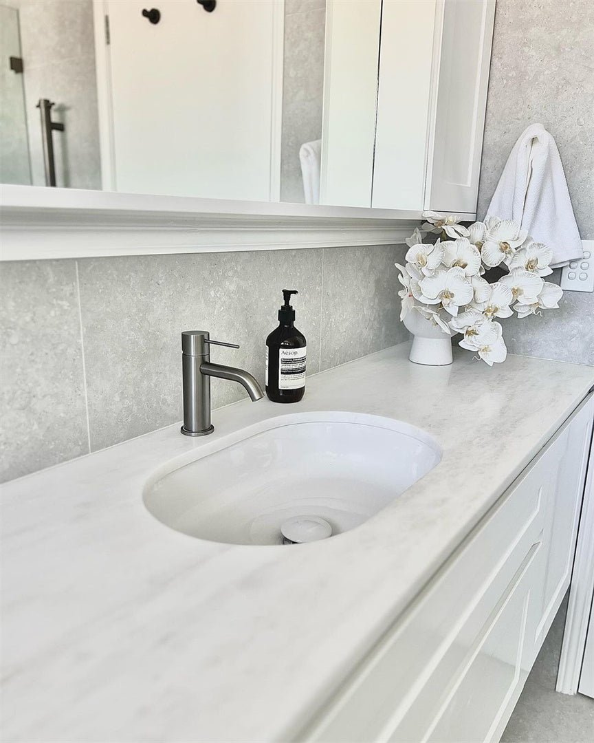 MECCA BASIN MIXER GUN METAL GREY