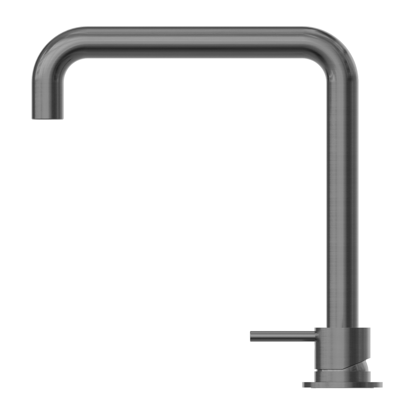 MECCA HOB BASIN MIXER SQUARE SWIVEL SPOUT GUN METAL GREY
