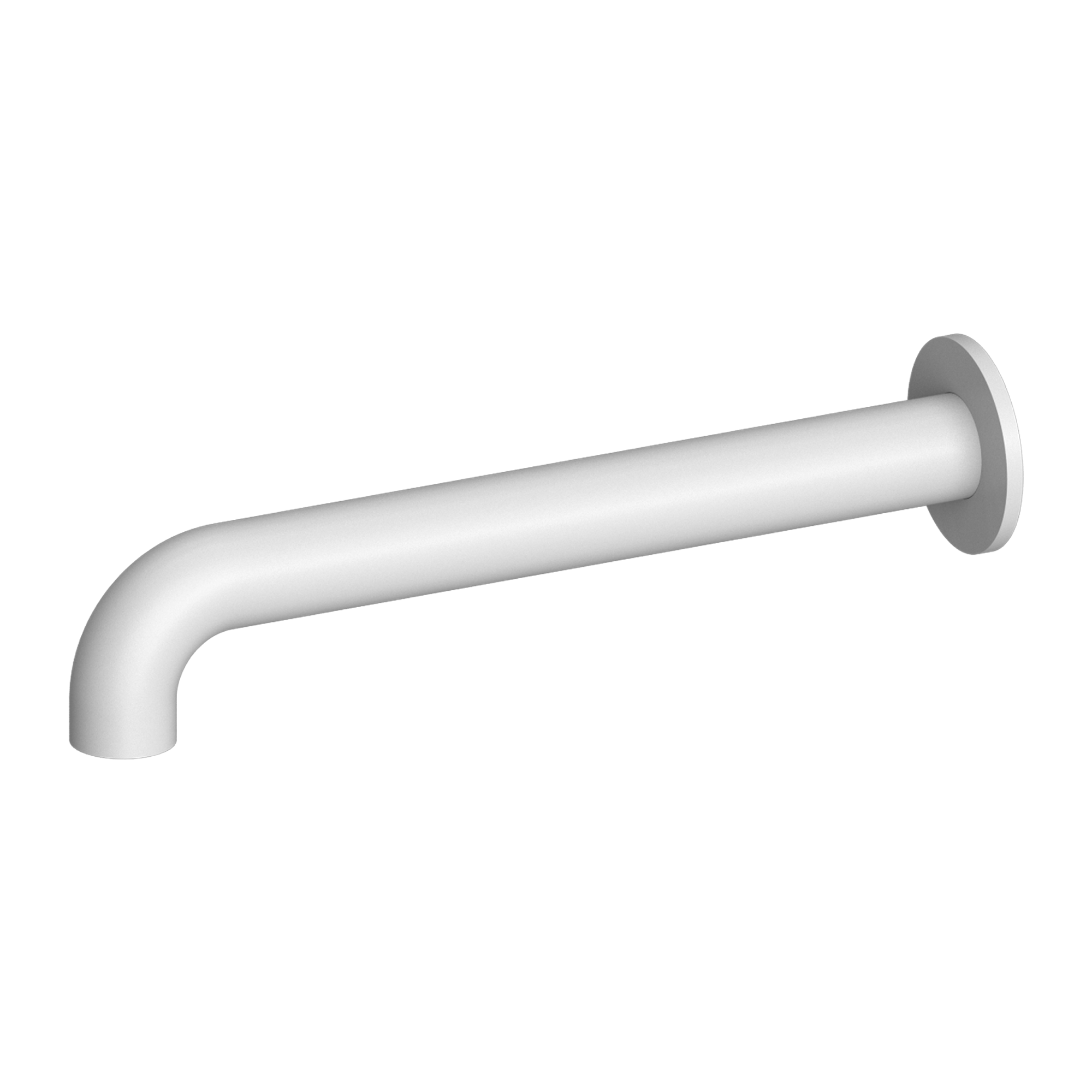 MECCA BASIN/BATH SPOUT ONLY 160/250MM MATTE WHITE